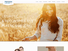 Tablet Screenshot of precisionsurgeryny.com